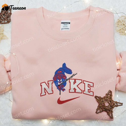 Stitch Angel Couple Love x Nike Embroidered Sweatshirt Lilo and Stitch Disney Shirt B Gift for Men Women Valentine Gift