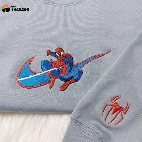 Spider-Man Nike Swoosh Shirt & Marvel Embroidered Hoodie: Get Inspired with our Exclusive Nike-Inspired Marvel Sweatshirts!