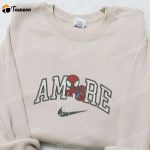 Spider-Man x Swoosh Movie Embroidered Hoodie: B Gift for Men Women MCU Gift for Family