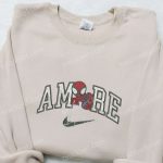 Spider-Man x Swoosh Movie Embroidered Hoodie: B Gift for Men Women MCU Gift for Family