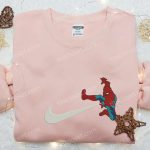 Spider-Man x Swoosh Movie Embroidered Shirt: Marvel Comics B Gift for Men Women Gift for Family