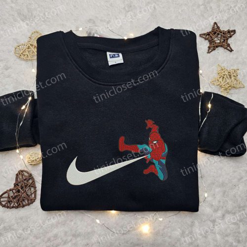 Spider-Man x Swoosh Movie Embroidered Shirt – Marvel Comics B Gift for Men Women Gift for Family