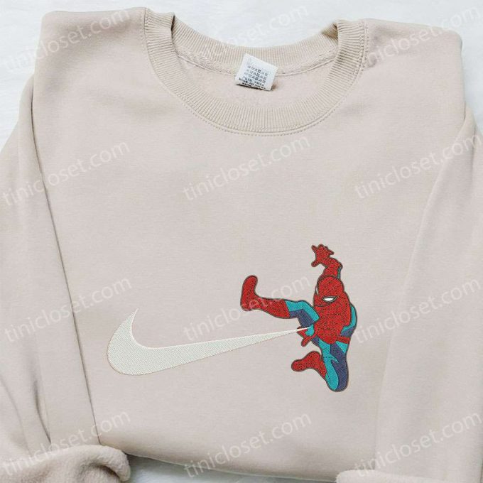 Spider-Man X Swoosh Movie Embroidered Shirt – Marvel Comics B Gift For Men Women Gift For Family