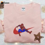 Spider-Man x Swoosh Movie Embroidered Sweatshirt Marvel Cinematic Universe Shirt – Customizable D Gift for Men Women