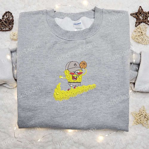 SpongeBob Basketball x Nike Cartoon Hoodie Disney Characters Shirt – B Gift for Men Women Family Gift Ideas