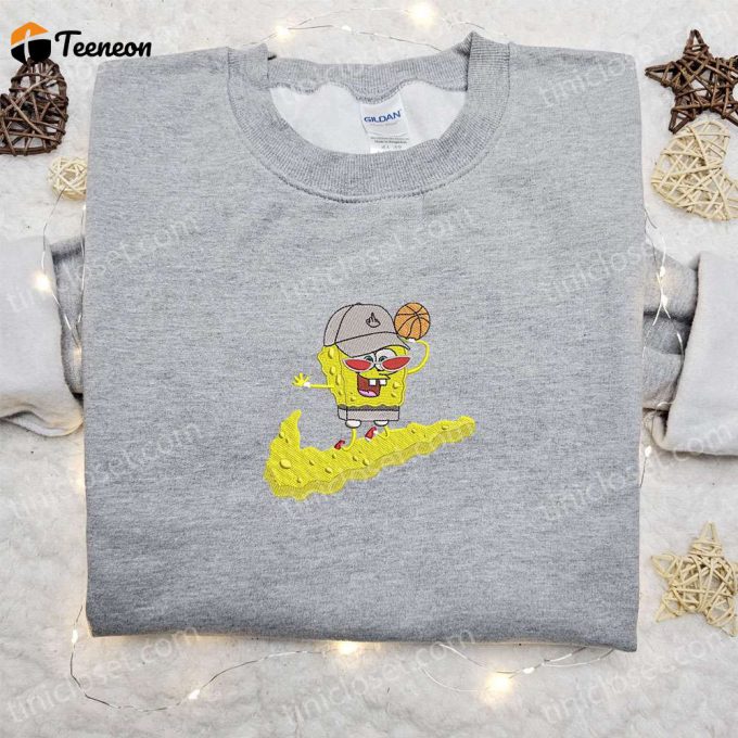 Spongebob Basketball X Nike Cartoon Hoodie Disney Characters Shirt – B Gift For Men Women Family Gift Ideas