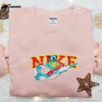 Squirtle Surfing x Nike Embroidered Sweatshirt Pokemon Anime Shirt – The Perfect Gift!