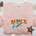 Squirtle Surfing x Nike Embroidered Sweatshirt Pokemon Anime Shirt – The Perfect Gift!