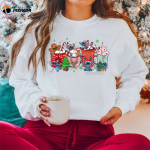 Get Festive with Stitch Coffee Drink Christmas Sweatshirt – Perfect Holiday Gift!