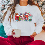 Get Festive with Stitch Coffee Drink Christmas Sweatshirt – Perfect Holiday Gift!