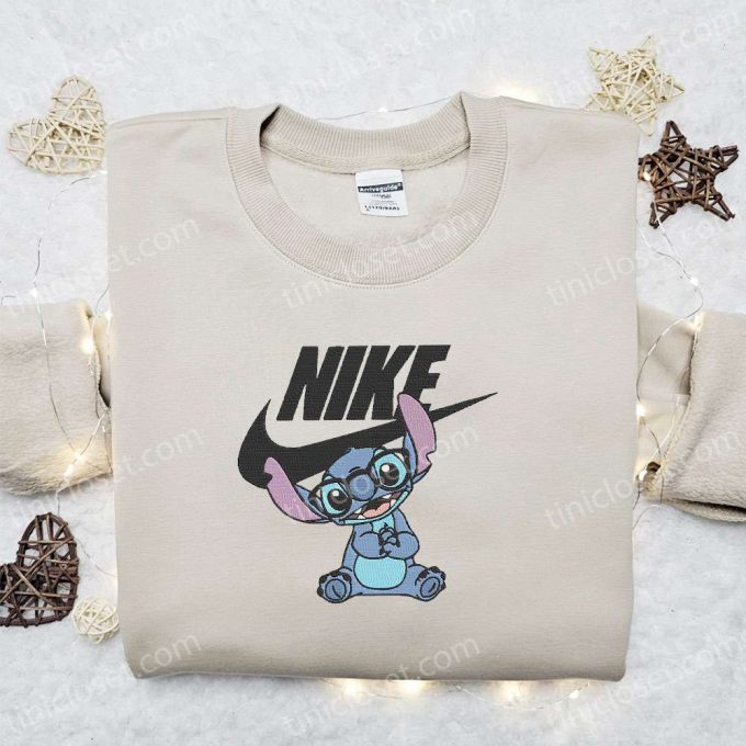 Stitch Disney X Nike Cartoon Hoodie &Amp; Characters Shirt – B Gift For Men Women Family Gift Ideas