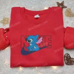 Disney Cartoon Embroidered Sweatshirt & T-shirt: Stitch x Nike B Gift for Men Women Gift Ideas for Family