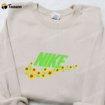 Sunflower x Nike Embroidered Shirt: Stylish Nike Inspired T-shirt Perfect Family Gift