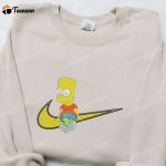 Swoosh x Bart Simpson Cartoon Hoodie – B Gift for Men Women Cartoon Clothing Gift for Family