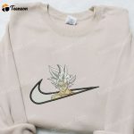 Swoosh x Goku Ultra Instinct Anime Hoodie: Dragon Ball Embroidered Shirt Cool Clothing