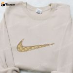 Swoosh x Gucci Embroidered Hoodie Nike Inspired – The Ultimate Family Gift