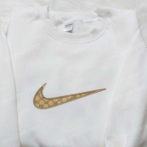 Swoosh x Gucci Embroidered Hoodie Nike Inspired – The Ultimate Family Gift