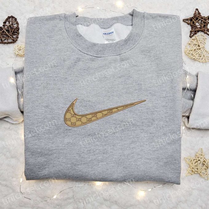 Swoosh X Gucci Embroidered Hoodie Nike Inspired – The Ultimate Family Gift