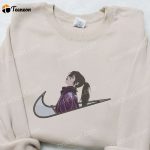 Swoosh x Hyakkimaru Anime Hoodie & Embroidered Shirt: Nike Inspired Unique D Gift for Men Women for the Ultimate Anime Fashion