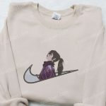 Swoosh x Hyakkimaru Anime Hoodie & Embroidered Shirt: Nike Inspired Unique D Gift for Men Women for the Ultimate Anime Fashion