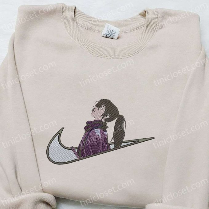 Swoosh X Hyakkimaru Anime Hoodie &Amp; Embroidered Shirt: Nike Inspired Unique D Gift For Men Women For The Ultimate Anime Fashion