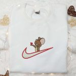 Swoosh x Jerry Give Heart Sweatshirt & Tom and Jerry Shirt: B Gift for Men Women Gift Ideas for All Occasions