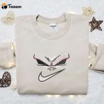 Swoosh x Majin Buu Face Embroidered Sweatshirt Dragon Ball Anime Shirt – B Gift for Men Women Gift Ideas for All Occasions