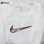 Swoosh x Monkey D Luffy Embroidered Sweatshirt: One Piece Shirt Perfect Family Gift