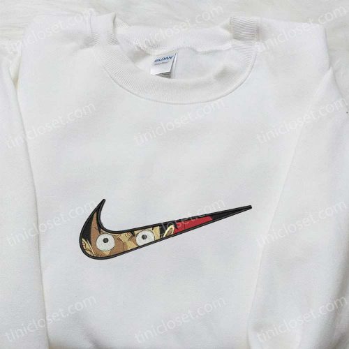 Swoosh x Monkey D Luffy Embroidered Sweatshirt: One Piece Shirt Perfect Family Gift