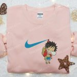 Swoosh x Monkey D Luffy Kid Sleeping Embroidered Sweatshirt – One Piece Shirt Perfect Family Gift