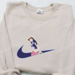 Swoosh x Nico Robin Anime Sweatshirt: One Piece Embroidered Shirt Cool Anime Clothing