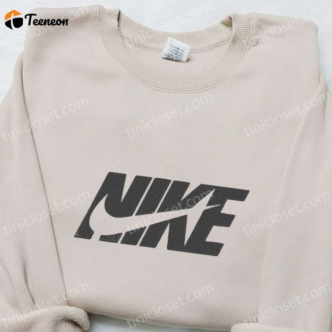 Swoosh X Nike Embroidered Sweatshirt &Amp;Amp; T-Shirt: B Gift For Men Women Family Gift Ideas