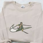 Swoosh x Roronoa Zoro Embroidered Sweatshirt: Nike-inspired Shirt Perfect Family Gift Idea