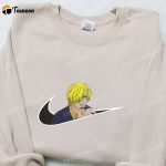 Swoosh x Sanji Anime Embroidered Hoodie – Cool Anime Clothing Perfect Family Gift Idea