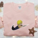 Swoosh x Sanji Anime Embroidered Hoodie – Cool Anime Clothing Perfect Family Gift Idea