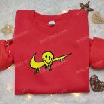 Swoosh x Smile Embroidered Shirt – Nike Inspired T-shirt Perfect Family Gift Idea