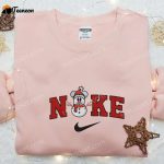 Snowman Xmas Embroidered Sweatshirt: B Gift for Men Women Gift Ideas for All Occasions Swoosh Christmas Shirt