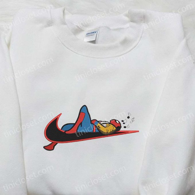 Swoosh X Spider-Man Movie Embroidered Shirt – Marvel Comics T-Shirt: Perfect Family Gift Idea!