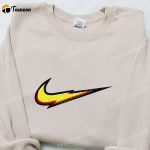 Swoosh x Thunder Embroidered Hoodie – Custom B Gift for Men Women Birthday Gift Ideas