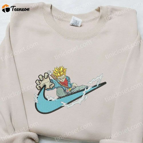 Swoosh x Trunks Anime Embroidered Hoodie & Dragon Ball Nike Inspired Shirt Collection