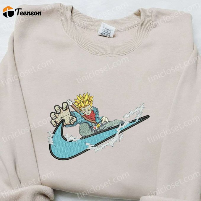 Swoosh X Trunks Anime Embroidered Hoodie &Amp;Amp; Dragon Ball Nike Inspired Shirt Collection