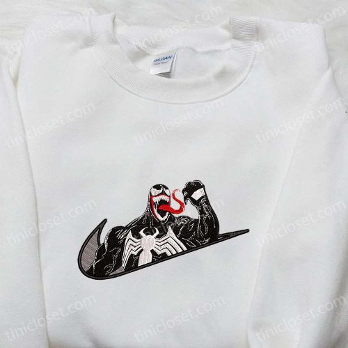 Swoosh x Venom Embroidered Hoodie & MCU Shirt: Ultimate Family Gift Ideas