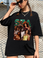 SZA 90s Vintage x Bootleg Style Rap Shirt: Retro Hip-Hop Tee for Authentic Streetwear Vibes