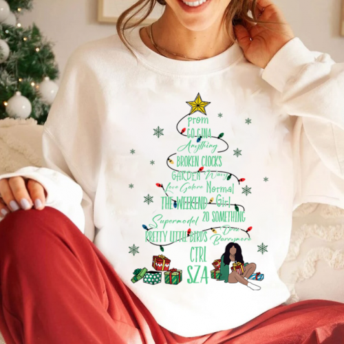 SZA Ctrl Christmas Tree Shirt: Festive Holiday Apparel for Music Lovers