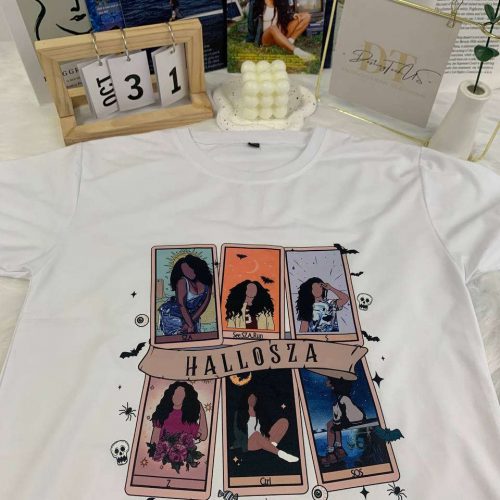 SZA Horror Tarot Card Shirt: Dark and Mystical Graphic Tee for Ultimate Horror Fans