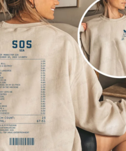 Shop the SZA SOS Album Receipt Shirt – Unique Merchandise for True Fans!