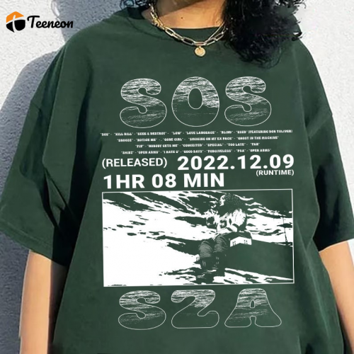 SZA SOS Album Release Shirt: Exclusive Merch for Fans Limited Edition Tee with Official Artwork