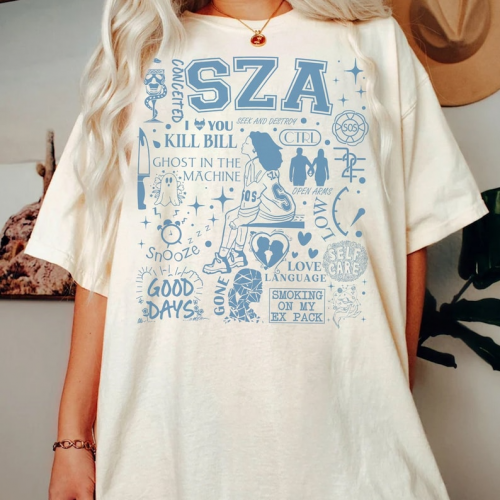 SZA SOS Album Shirt: Stylish Merchandise for Fans – Limited Edition Clothing with Unique Design!