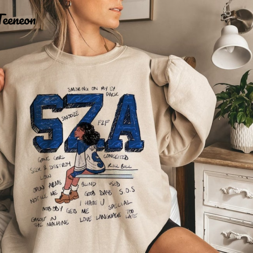 Vintage SZA SOS Album Shirt – Stylish & Authentic SZA Merchandise