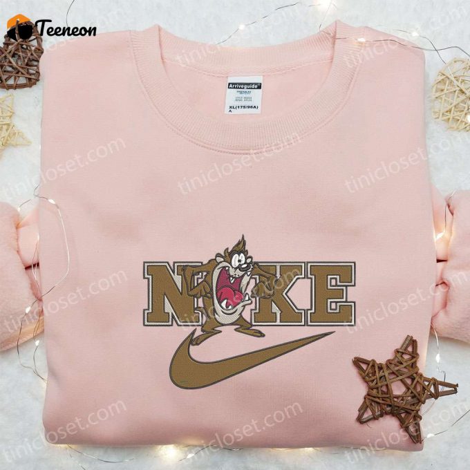 Tasmanian Devil X Nike Embroidered Sweatshirt Looney Tunes Disney Plus Shirt B Gift For Men Women Gift Ideas For All Occasions